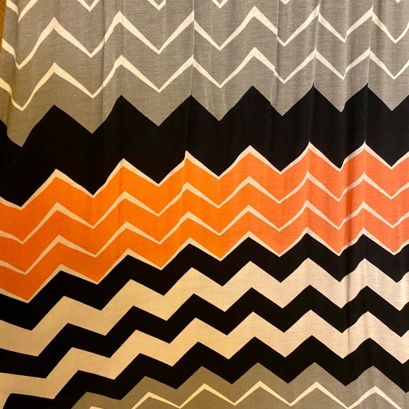 NWT ANA Short Sleeve Two Tone Maxi Dress - Picture 5 of 7